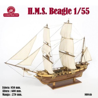 H.M.S. BEAGLES CONSTRUCTO 80846 ESCALA 1/55