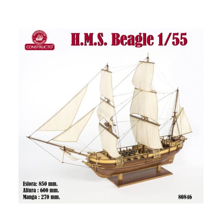 H.M.S. BEAGLES CONSTRUCTO 80846 ESCALA 1/55