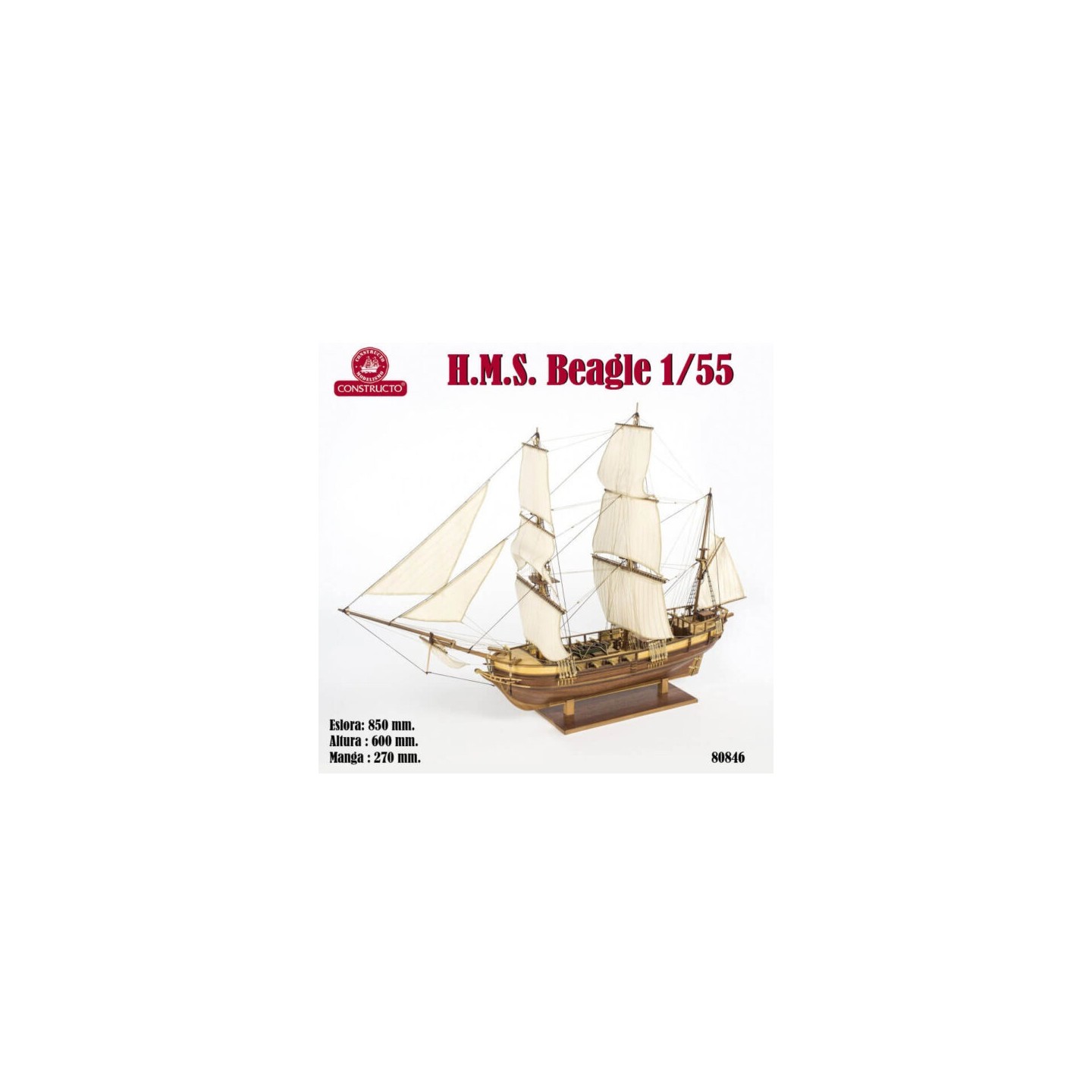 H.M.S. BEAGLES CONSTRUCTO 80846 ESCALA 1/55