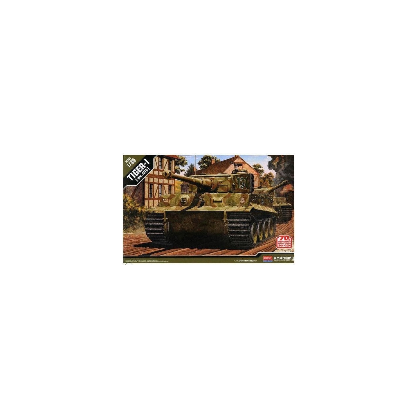 TIGER I VER. MID ACADEMY 1/35