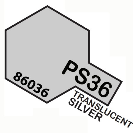 SPRAY PLATA TRANSLUCIDO PS-36 TAMIYA 86036