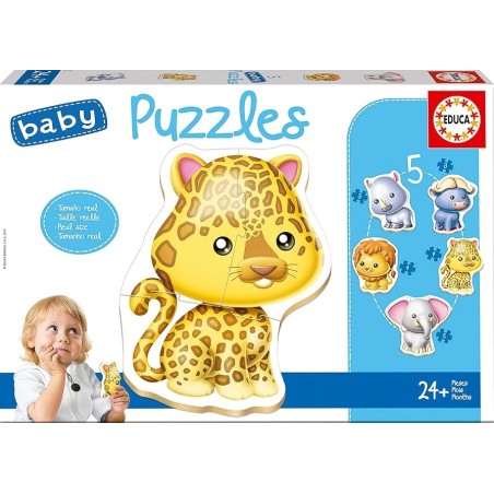 PUZZLES BABY ANIMALES SALVAJES EDUCA 14197