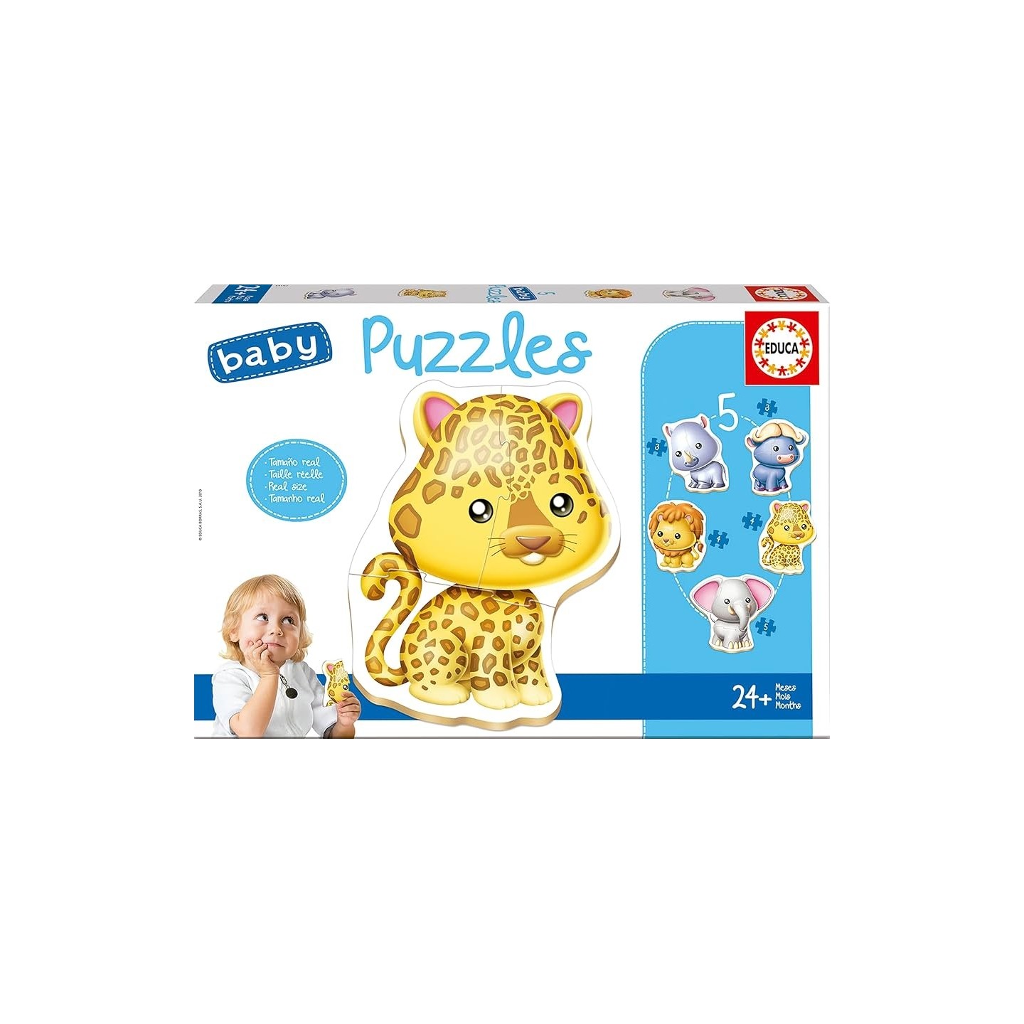 PUZZLES BABY ANIMALES SALVAJES EDUCA 14197