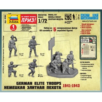 TROPAS DE ELITE ALEMANAS WWII ZVEZDA 6180 ESCALA 1/72