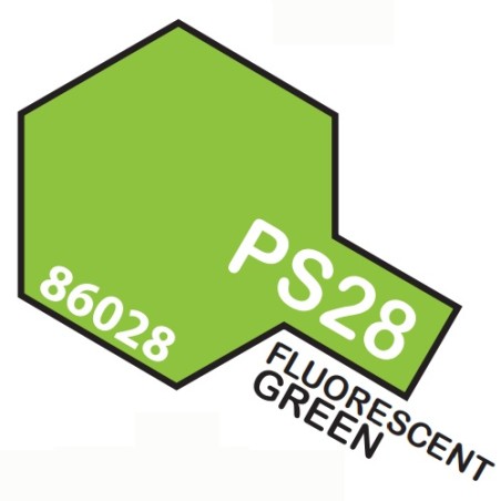 SPRAY VERDE FLUORESCENTE PS-28 TAMIYA 86028