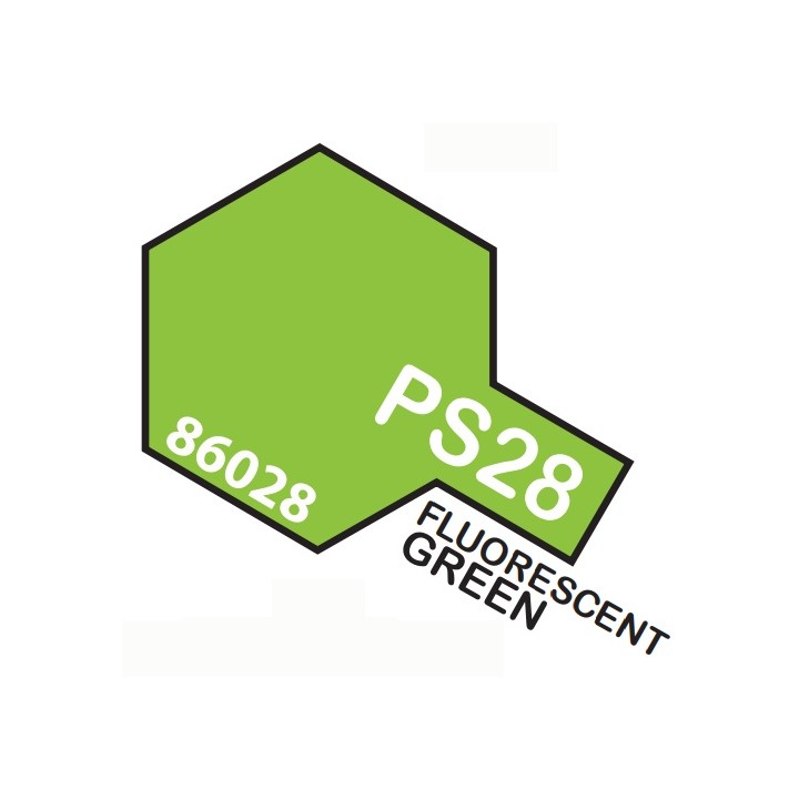 SPRAY VERDE FLUORESCENTE PS-28 TAMIYA 86028