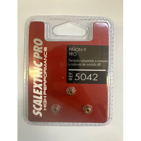 PIÑONES 9 DIENTES SCALEXTRIC PRO 5042