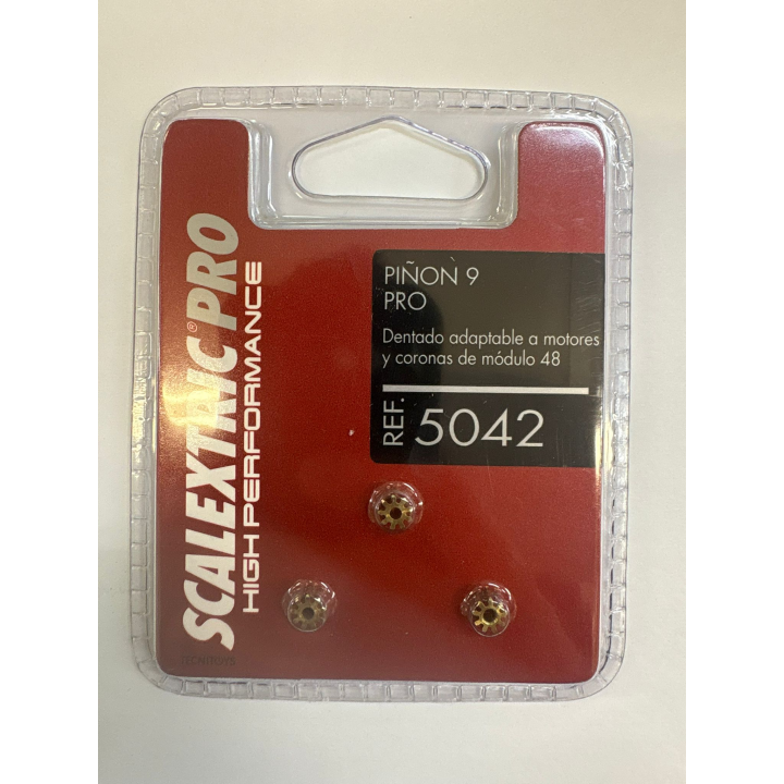 PIÑONES 9 DIENTES SCALEXTRIC PRO 5042