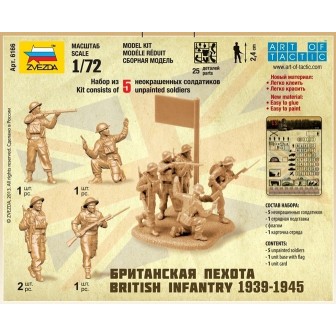 INFANTERIA BRITANICA WWII ZVEZDA 6166 ESCALA 1/72