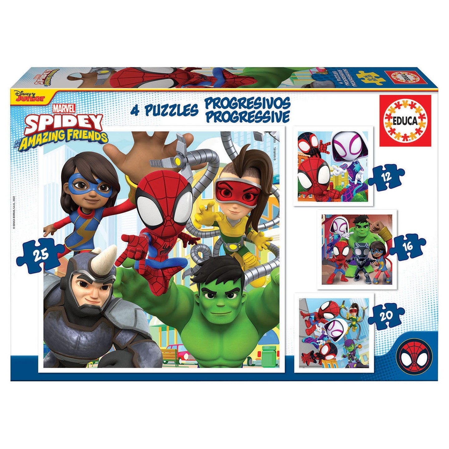 PUZZLE PROGRESIVO SPIDEY EDUCA 19295