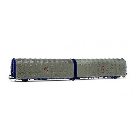 VAGON LAILS CON TOLDO TRANSFESA ELECTROTREN HE6042 ESCALA H0