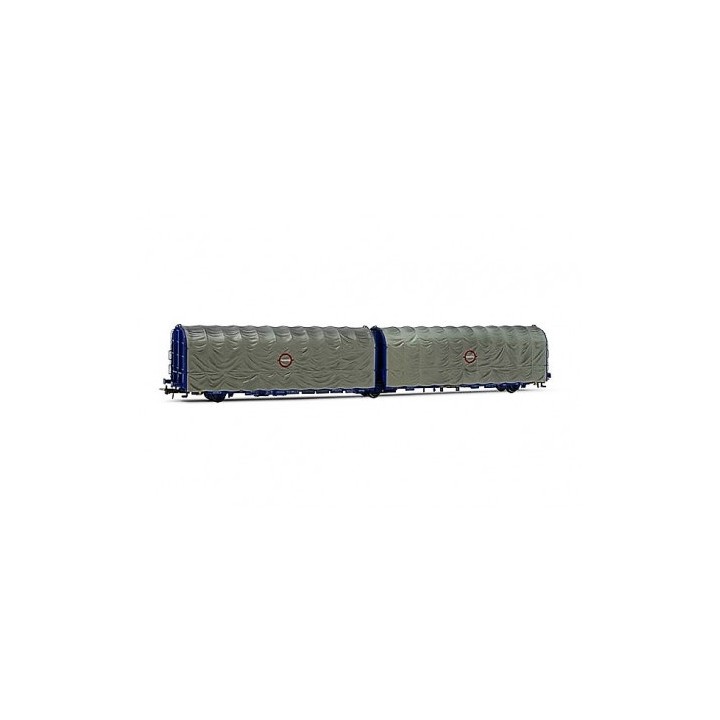 VAGON LAILS CON TOLDO TRANSFESA ELECTROTREN HE6042 ESCALA H0