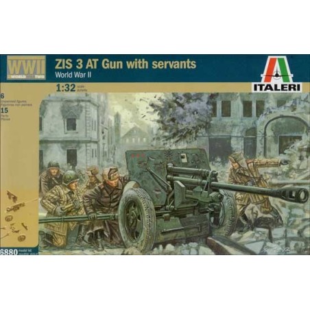 CAÑON ANTITANQUE RUSO ITALERI 1/32