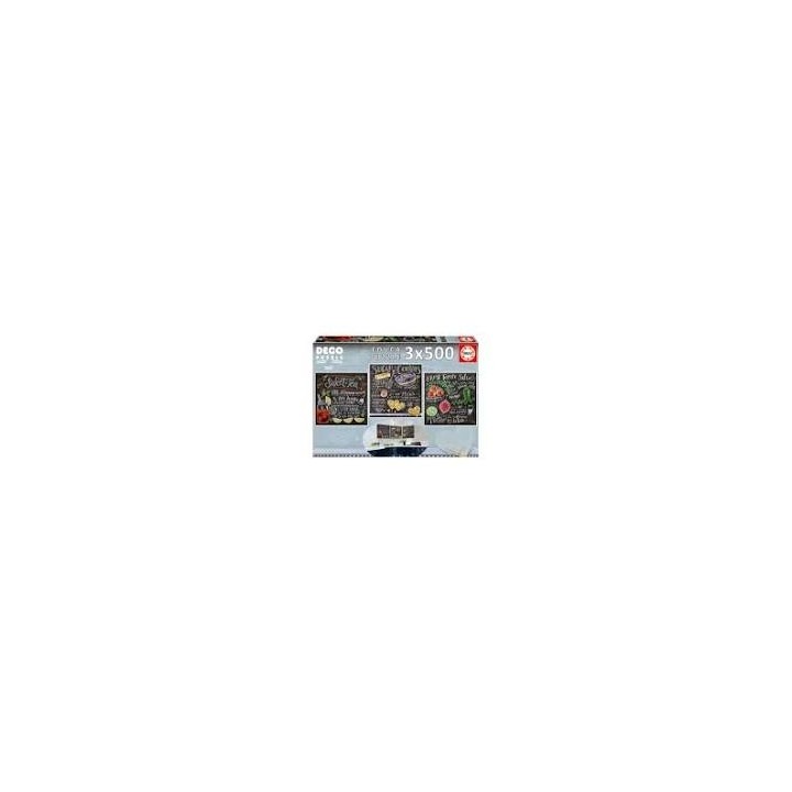 PUZZLE LILY VAL DECO 3X500 EDUCA 17094