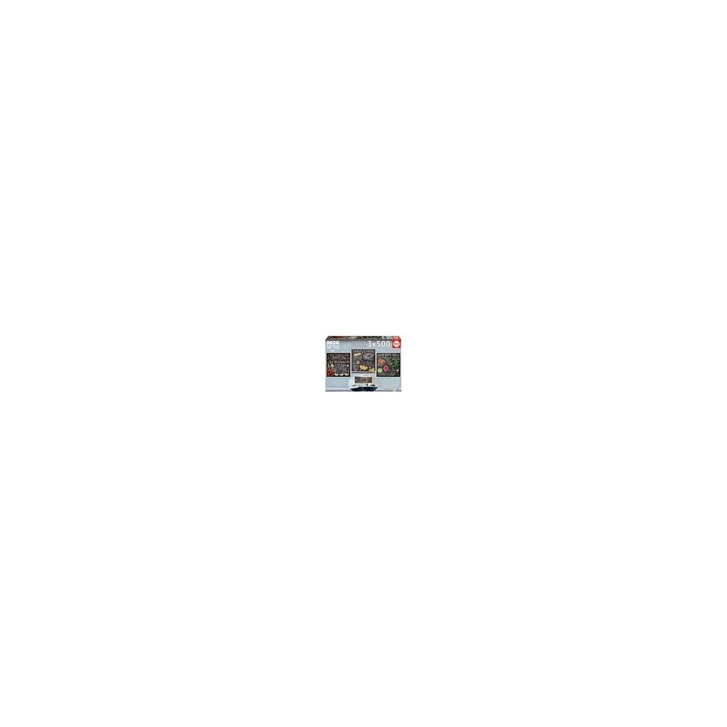 PUZZLE LILY VAL DECO 3X500 EDUCA 17094