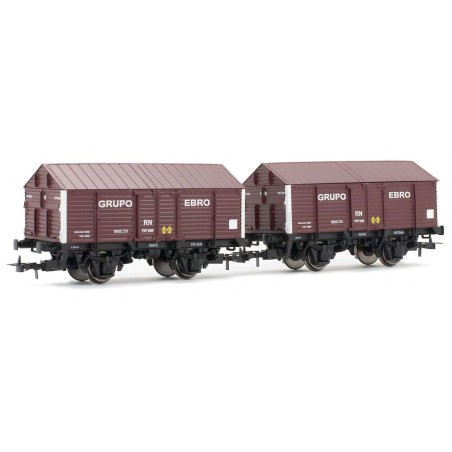 VAGON CUBIERTO PX GRUPO EBRO ELECTROTREN 19036 ESCALA H0