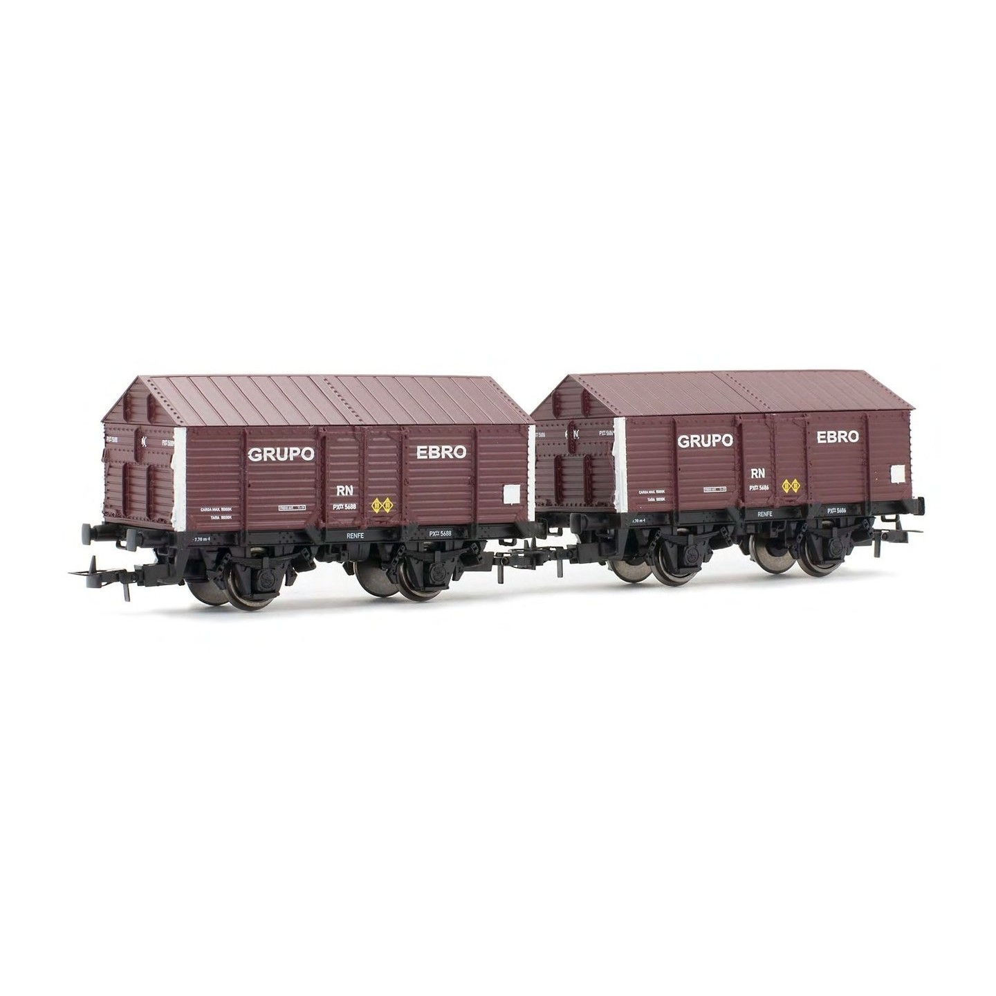 VAGON CUBIERTO PX GRUPO EBRO ELECTROTREN 19036 ESCALA H0