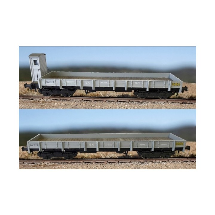 SET 2 VAGONES BORDE BAJO SERIE MM MABAR 81406 ESCALA H0