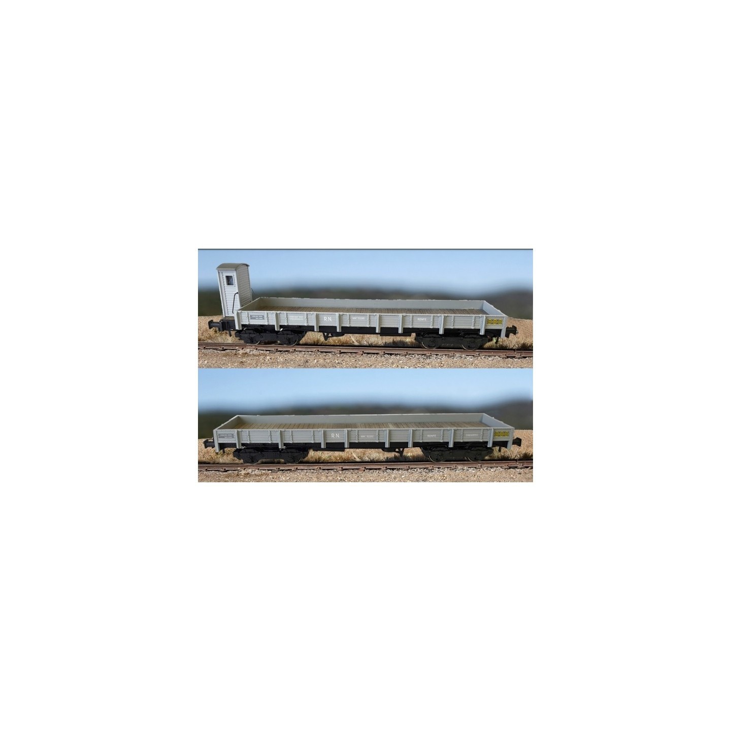 SET 2 VAGONES BORDE BAJO SERIE MM MABAR 81406 ESCALA H0