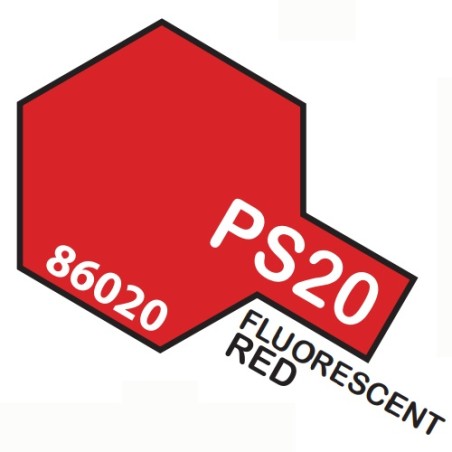 SPRAY ROJO FLUORESCENTE PS-20 TAMIYA 86020