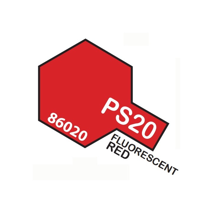 SPRAY ROJO FLUORESCENTE PS-20 TAMIYA 86020