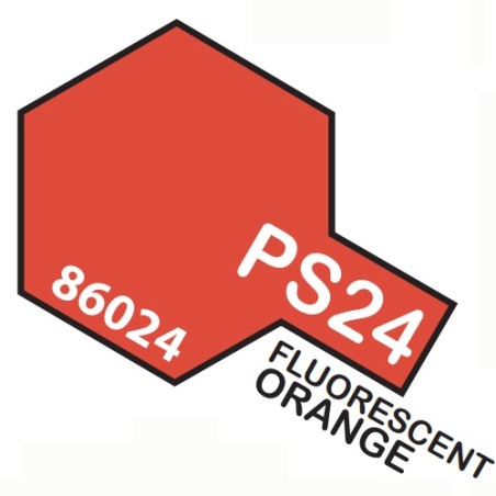 SPRAY NARANJA FLUORESCENTE PS-24 TAMIYA 86024