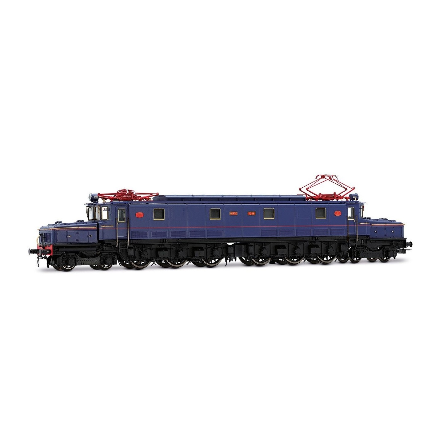 LOCOMOTORA ELÉCTRICA COCODIRILO" NORTE 7206 CON SONIDO ELECTROTREN HE2024S ESCALA H0"