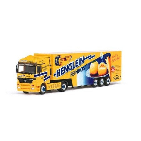 MERCEDES ACTROS LH EuroKühlkoffer-Sattelzug 2a/3a HERPA 187466 ESCALA 1/87