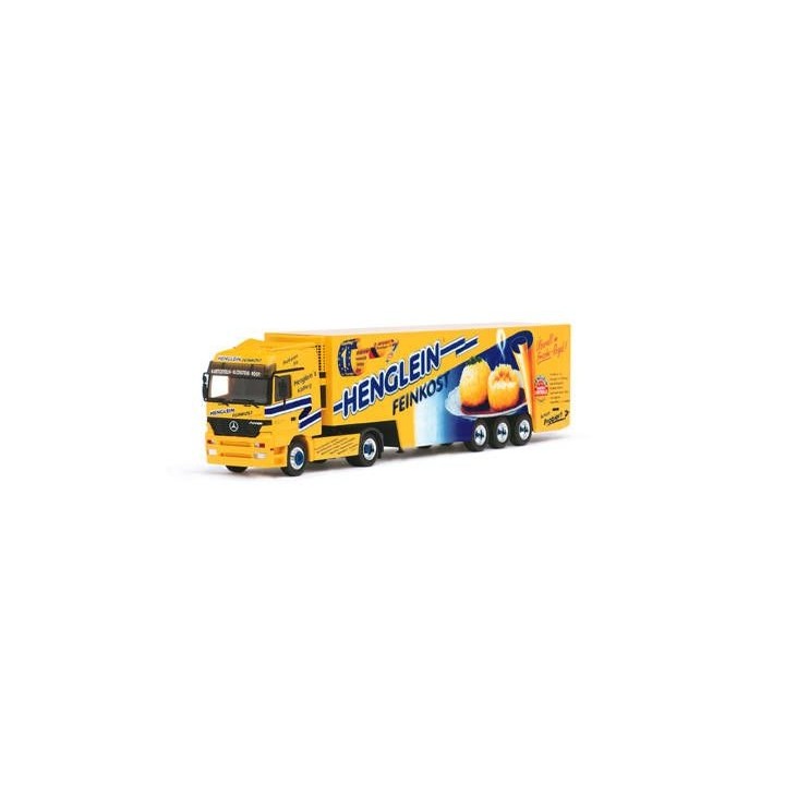 MERCEDES ACTROS LH EuroKühlkoffer-Sattelzug 2a/3a HERPA 187466 ESCALA 1/87