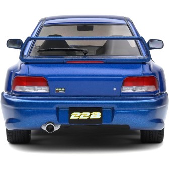 SUBARU IMPREZA 22B STI 1998 AZUL METALIZADO SOLIDO S1807401 ESCALA 1/18