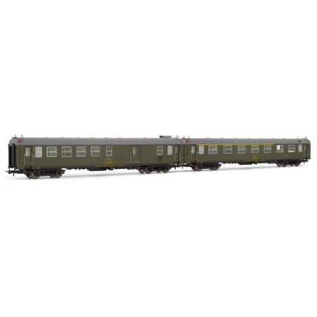 SET 2 COCHES 5000 RENFE FURGON Y COCHE BAR ELECTROTREN HE4025 ESCALA H0