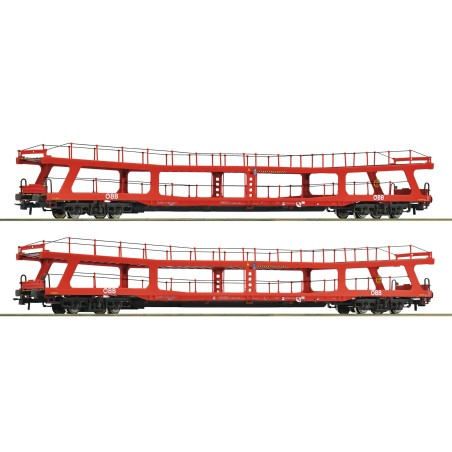 SET 2 VAGONES POTACOCHES ÖBB ROCO 6600105 ESCALA H0