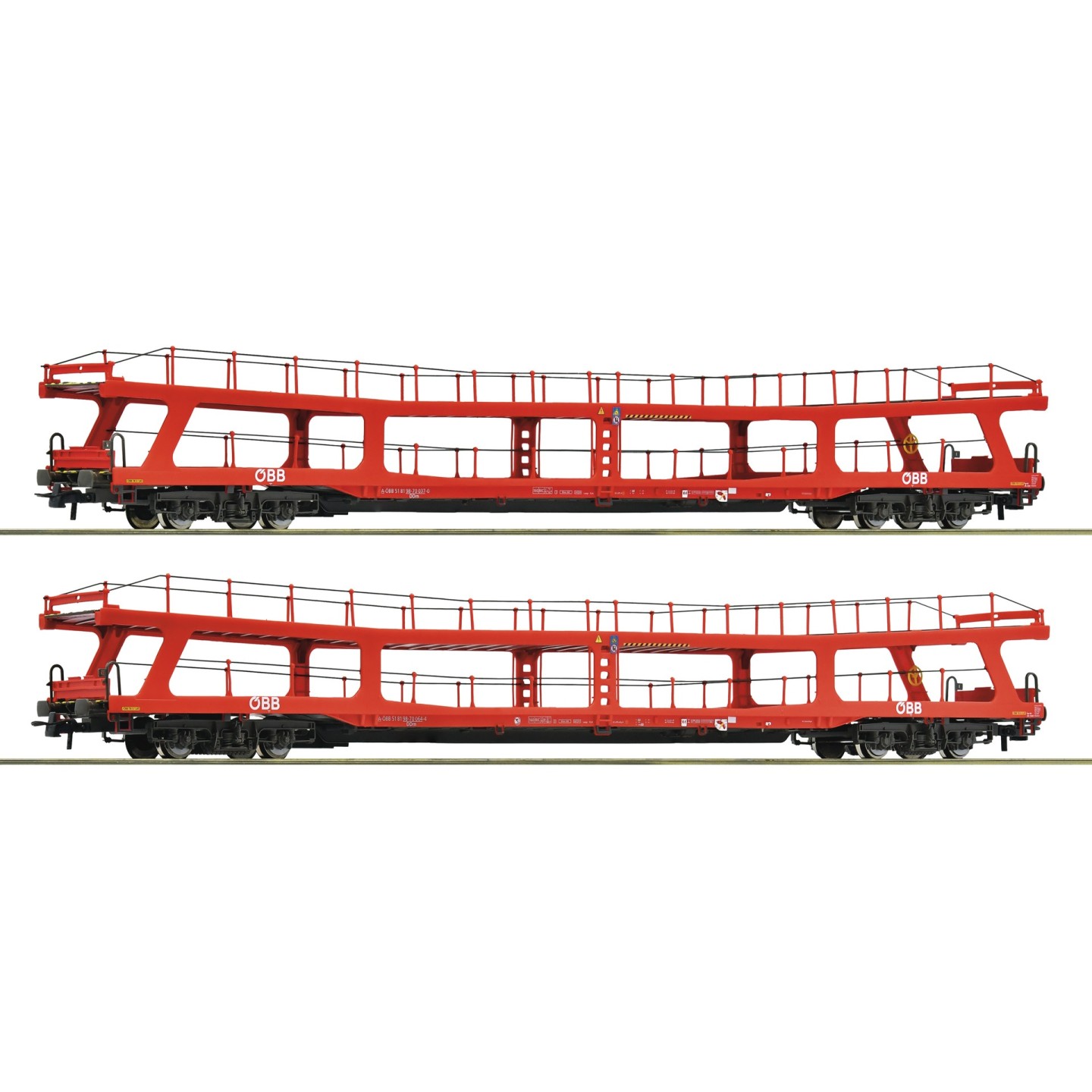 SET 2 VAGONES POTACOCHES ÖBB ROCO 6600105 ESCALA H0
