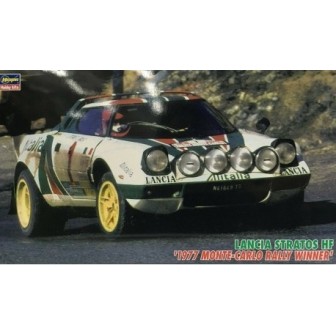 LANCIA STRATOS HF 1977 1º RALLY MONTE-CARLO HASEGAWA 25032 ESCALA 1/24