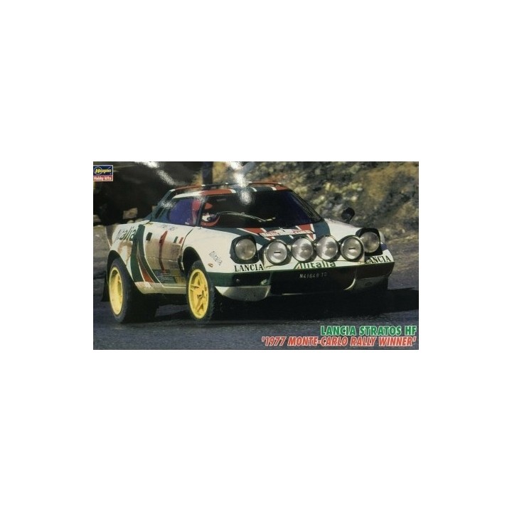 LANCIA STRATOS HF 1977 1º RALLY MONTE-CARLO HASEGAWA 25032 ESCALA 1/24