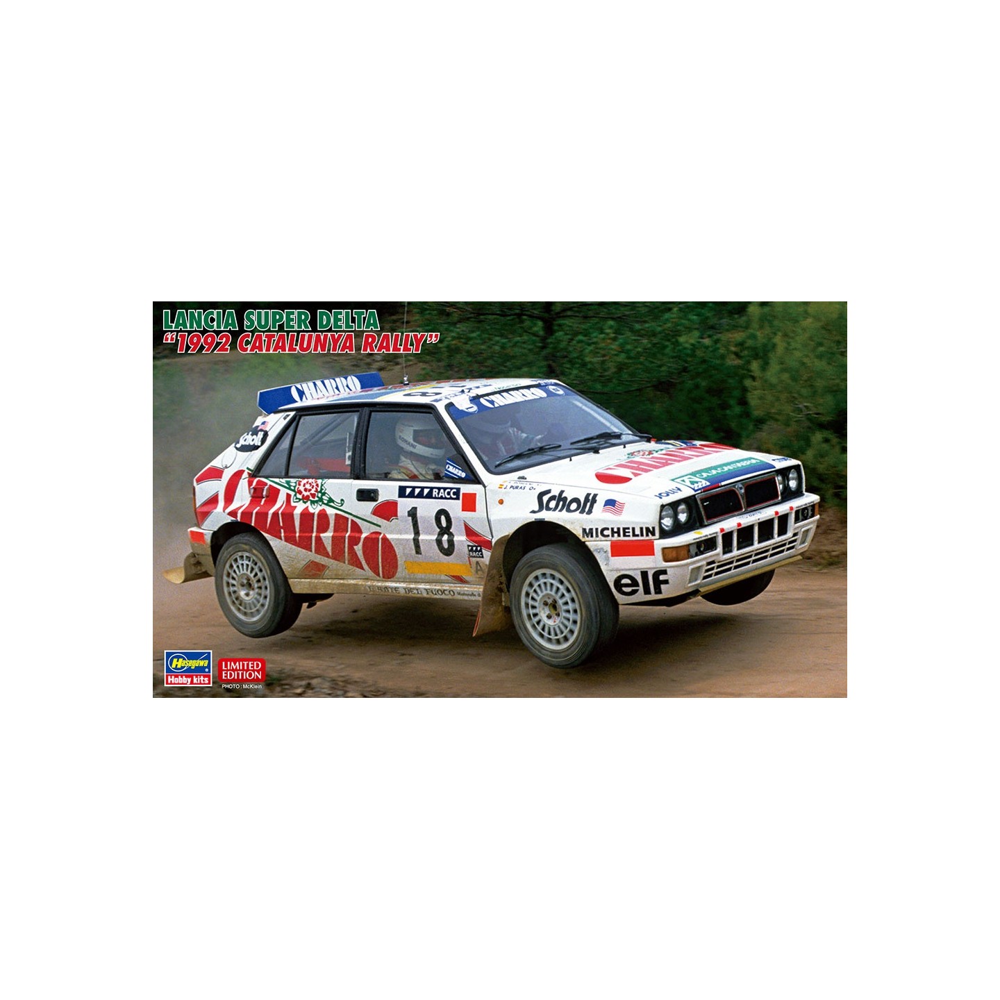 LANCIA SUPER DELTA 1992 CATALUNYA RALLY HASEGAWA 20601 ESCALA 1/24