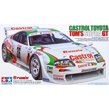 TOYOTA TOM´S SUPRA GT CASTROL TAMIYA 24163 ESCALA 1/24