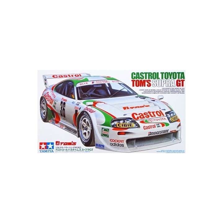 TOYOTA TOM´S SUPRA GT CASTROL TAMIYA 24163 ESCALA 1/24