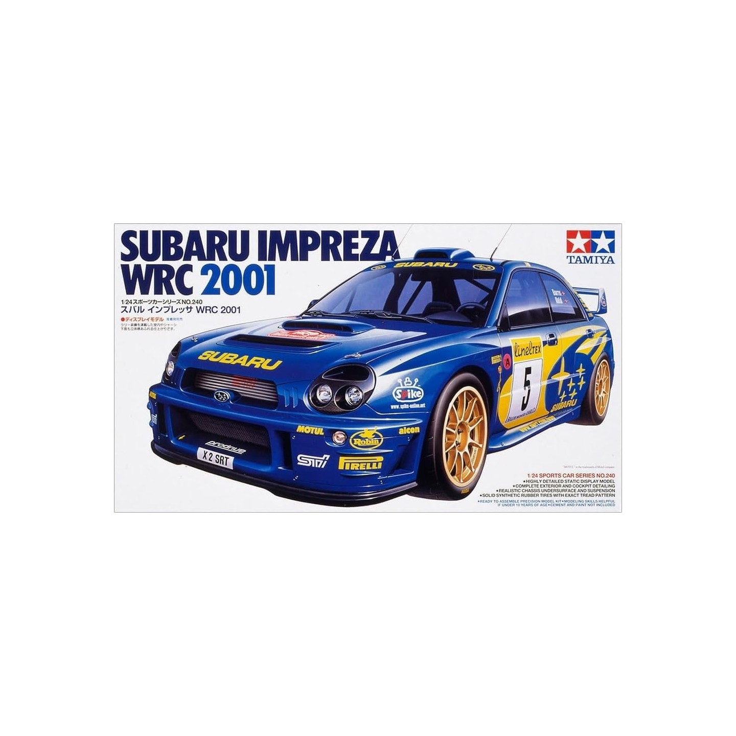 SUBARU IMPREZA WRC 2001 TAMIYA 24240 ESCALA 1/24