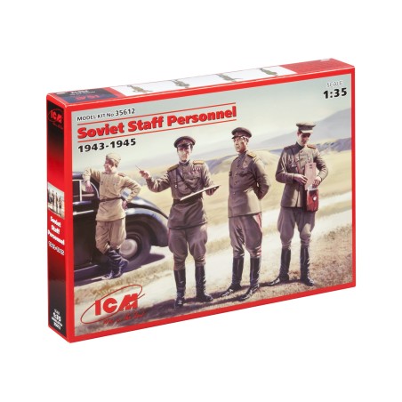SOVIET STAFF PERSONNNEL WWII ICM 1/35