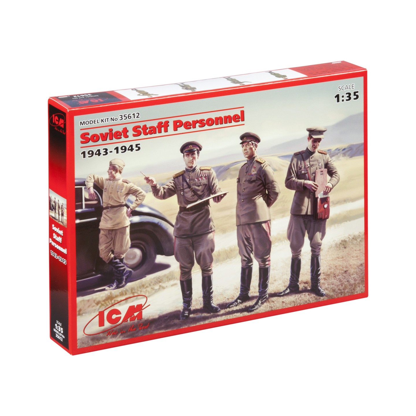 SOVIET STAFF PERSONNNEL WWII ICM 1/35