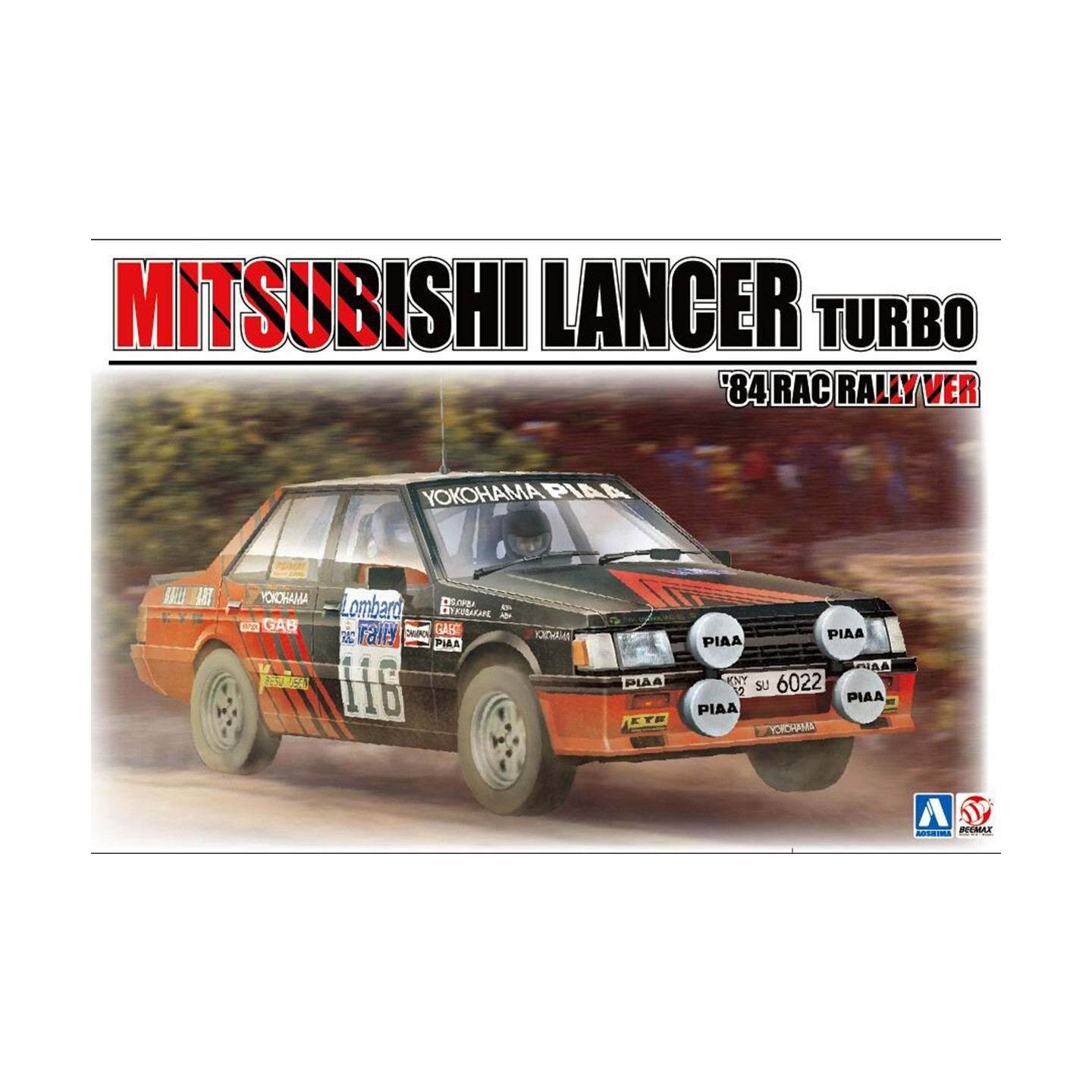 MITSUBISHI LANCER TURBO 1984 RAC RALLY BEEMAX 24022 ESCALA 1/24