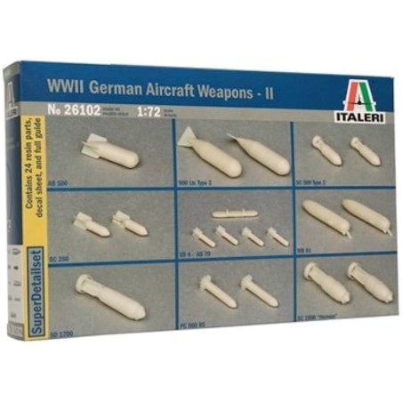 PROYECTILES AEREOS ALEMANES ITALERI 1/72