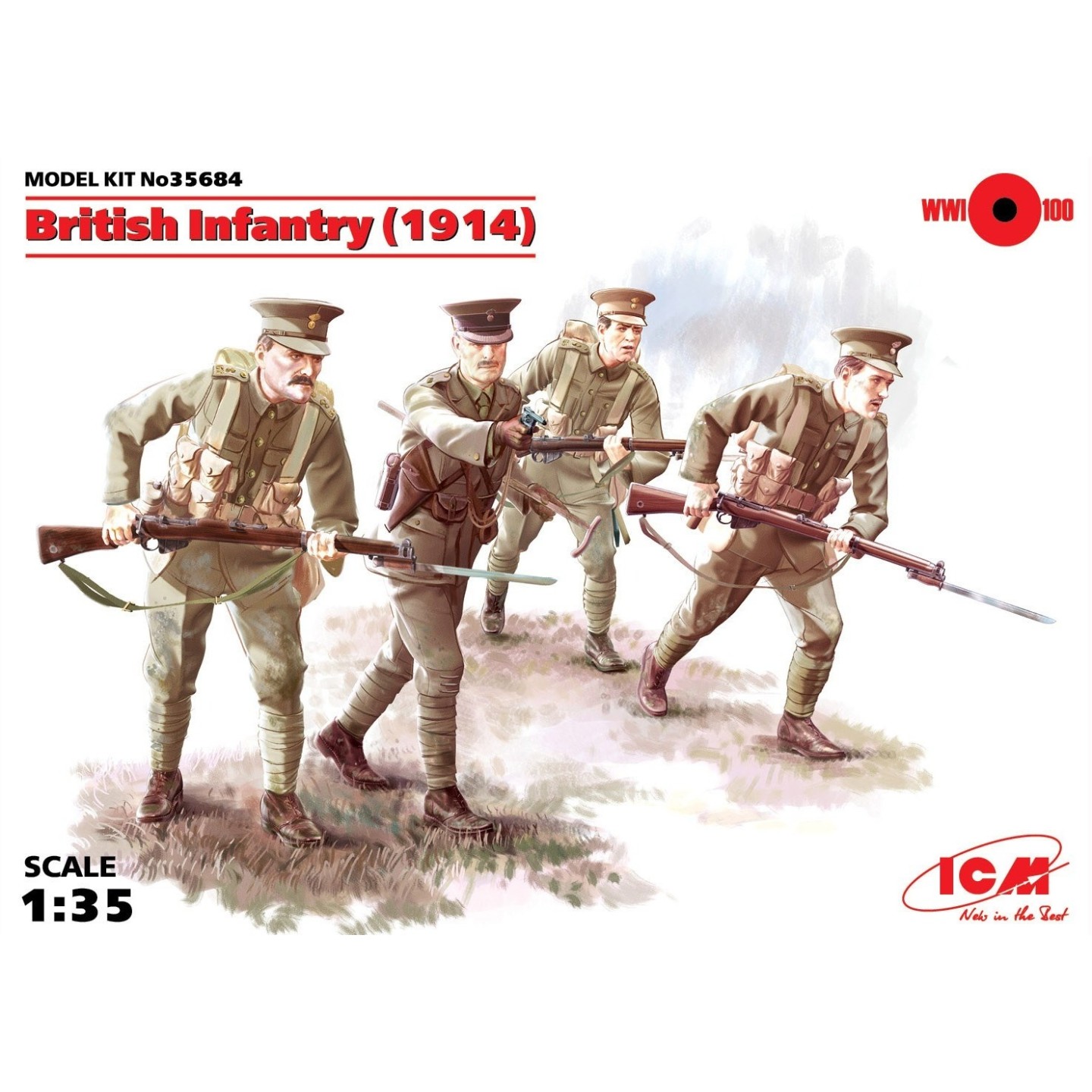 BRITISH INFANTRY 1917 ICM 1/35