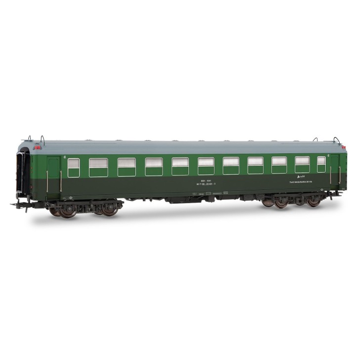 COCHE SSV-1041 TAJO DE VÍA" VERDE GRIS ADIF ELECTROTREN HE4031 ESCALA H0"