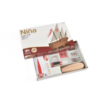 KIT INICIACIÓN PRINCIPIANTES CARABELA LA NIÑA AMATI 600/06 ESCALA 1/135