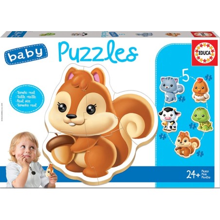 BABY PUZZLES ANIMALES EDUCA 13473