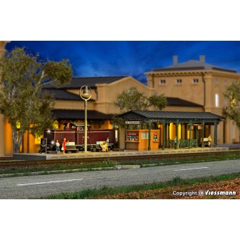 ANDEN CON LUZ LED 22,8cm KIBRI 37754 ESCALA N