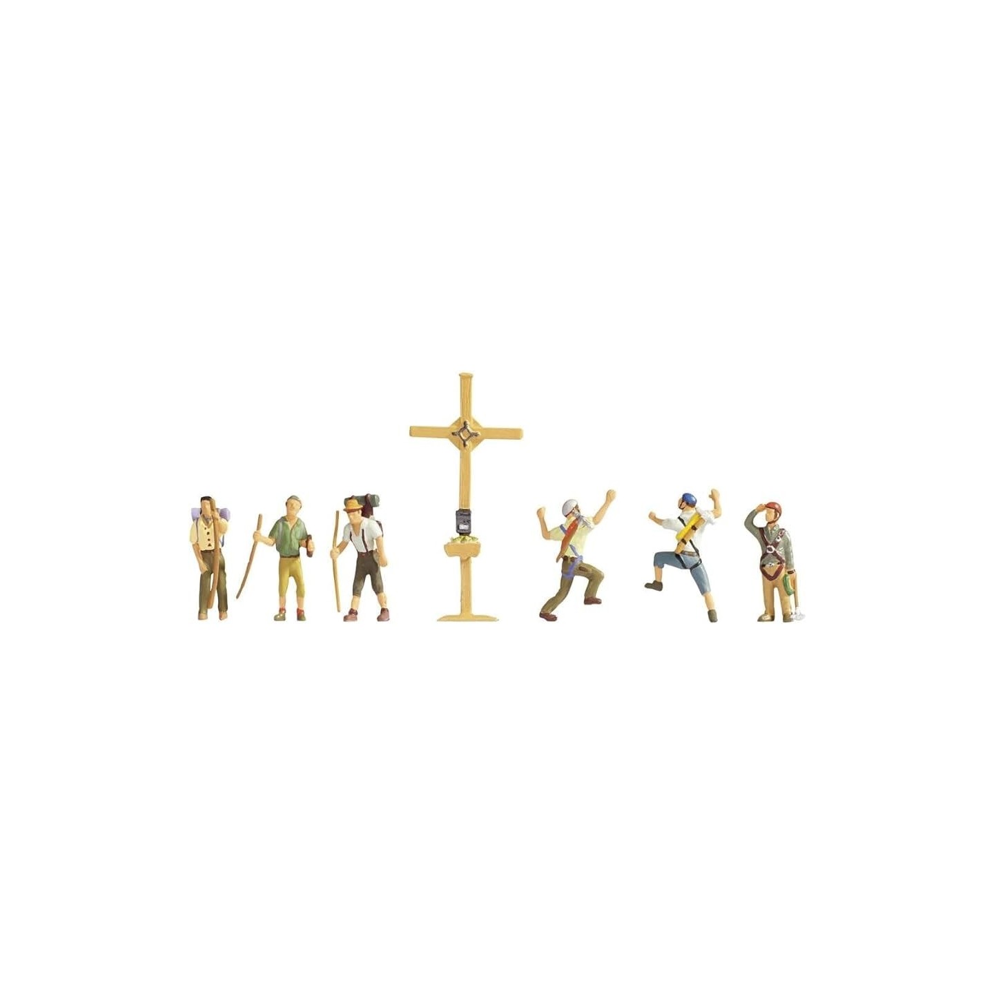 SENDERISTAS CON LA CRUZ DE LA CIMA NOCH 15874 ESCALA H0