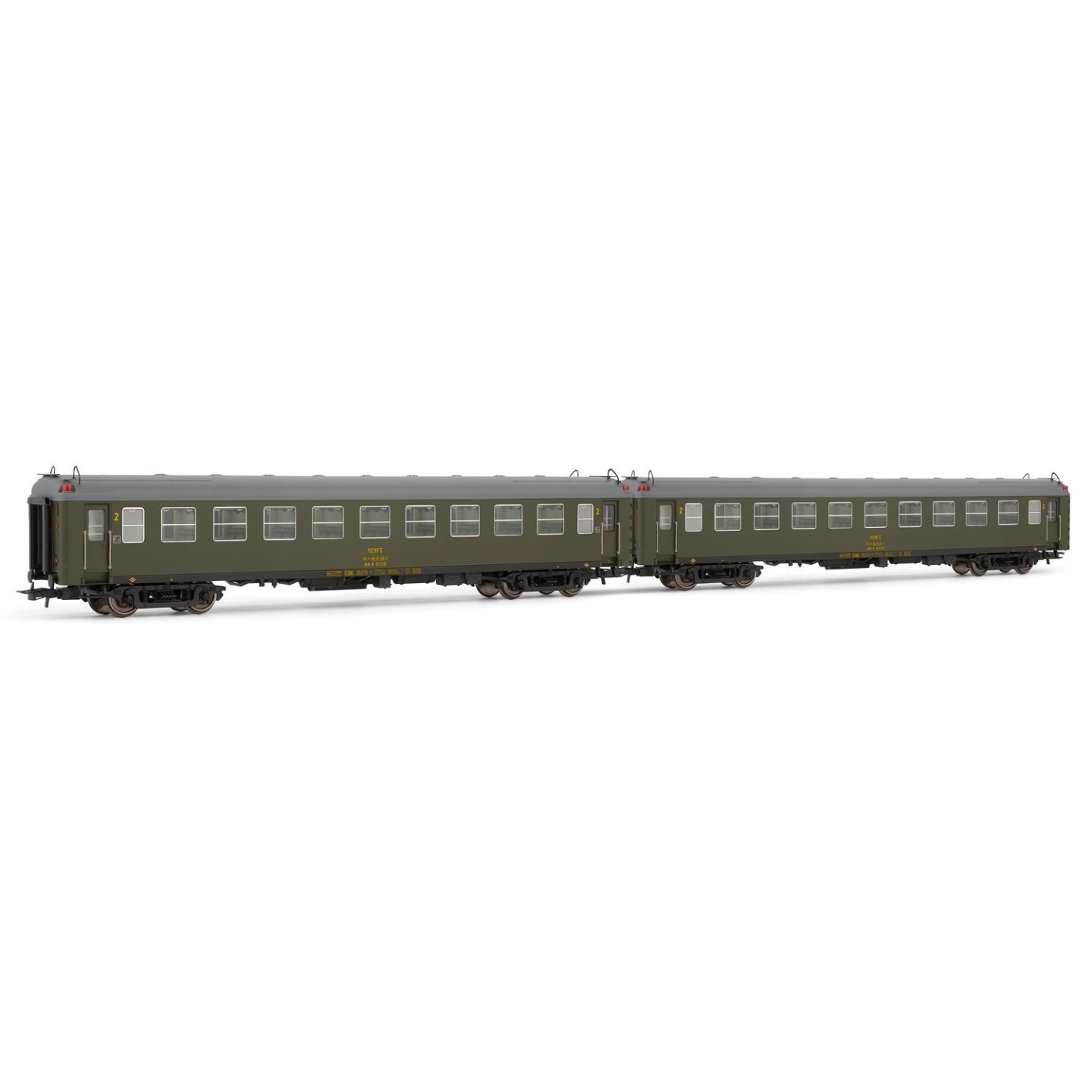 SET 2 COCHES 5000 SEGUNDA CLASE ELECTROTREN HE4026 ESCALA H0